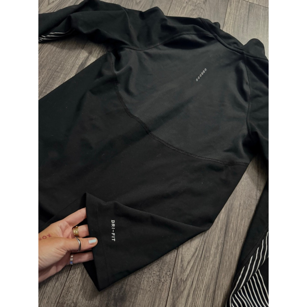Nike Brand New Flash Element Black and White Dri Fit Size Small QuarterZip $75 - Picture 12 of 13